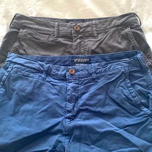 American Eagle Nexxt Level Flex khaki shorts, sz 30
